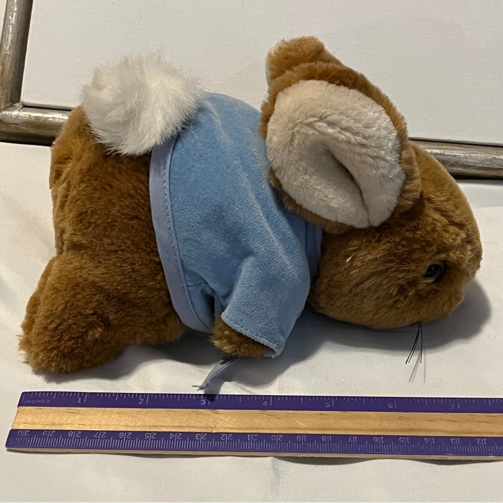 Vintage Eden Peter Rabbit  7”  Bunny Plush Toy Brown Fur Stuffed Animal Easter - Picture 5 of 8